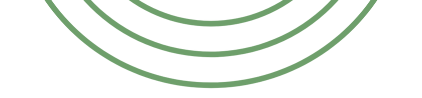 Design element: 3 downward facing green arches